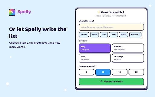 Spelly - Spelling Practice for Kids screenshot