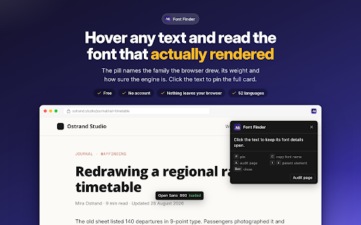 Font Finder & Font Identifier - Detect All Fonts screenshot