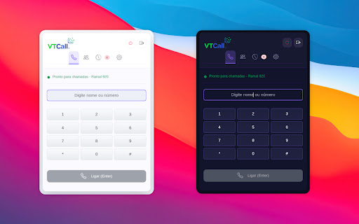 VTCall Softphone screenshot