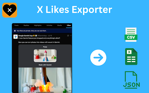 X Likes Exporter - Export Twitter Liked Tweets screenshot