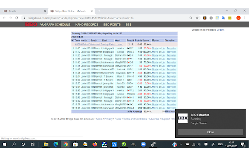 BBO Extractor screenshot
