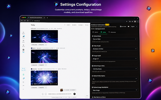 Seedance Automation - Auto Seedance & Seedream on Dreamina or Jimeng screenshot
