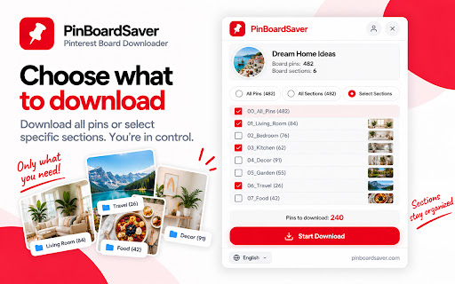 PinBoardSaver - Pinterest Board Downloader screenshot