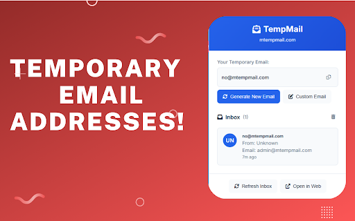 Temp mail Temporary Email mtempmail.com screenshot