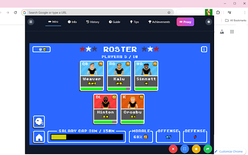 Retro Bowl Unblocked 67 screenshot
