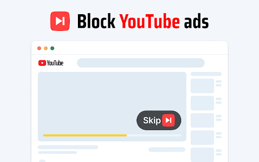 RedBlock - Block ads on Youtube™ screenshot
