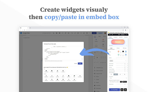 SitesBuddy: Visual Builder for Google Sites screenshot