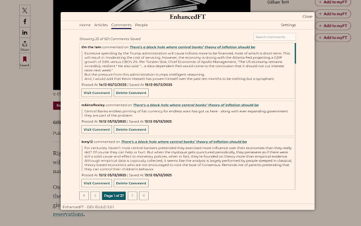 Enhanced Financial Times screenshot