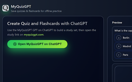 MyQuizGPT - AI Quiz Generator screenshot