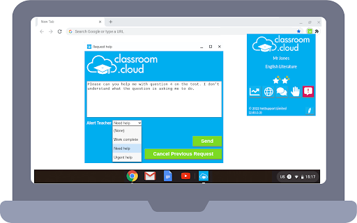 classroom.cloud Student screenshot