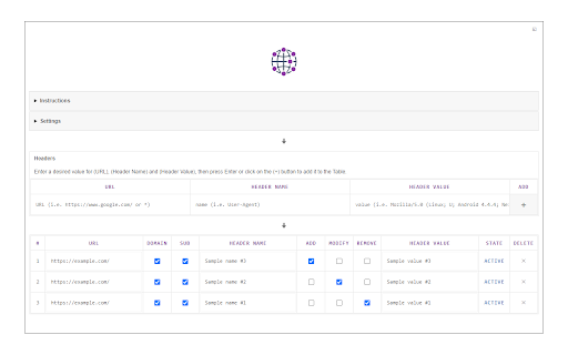 Modify Header Value (HTTP Headers) screenshot