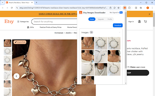Etsy Images Downloader screenshot