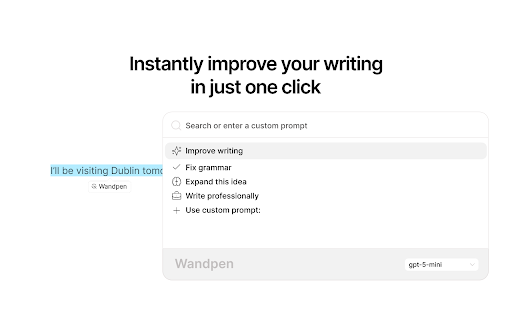 AI Chat & Writing Assistant by Wandpen screenshot