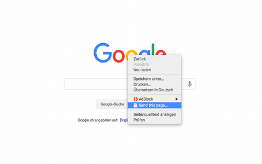 Send Page screenshot
