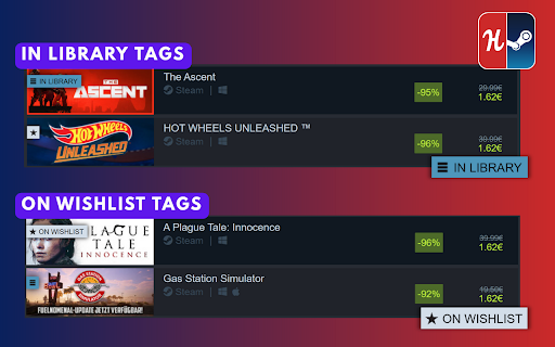 Steamify Humble Bundle screenshot