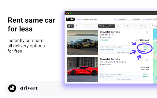 Drivert - Price Checker for Turo screenshot