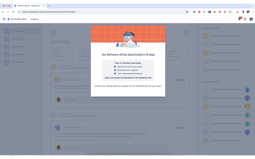 Jira Deactivation Banner Remover screenshot