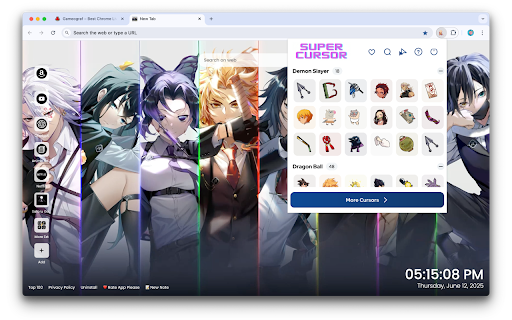 Anime Cursor - Custom Cursor for Chrome™ - All in One Anime Cursors screenshot