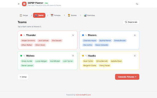SEPEP Planner by ConnectedPE screenshot