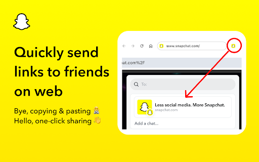 Snapchat One-Click Share screenshot