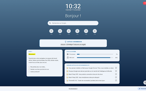 Mychromebook.fr screenshot