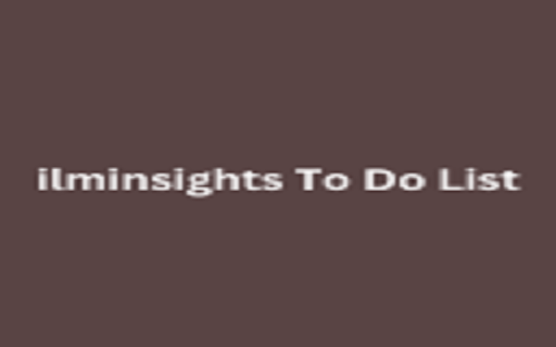 ilminsights To Do List screenshot
