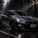 Nissan GT-R R35 Dark Forest Drift Anime Car Live Wallpaper icon