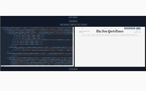 PageRip (HTML + CSS Extract) screenshot