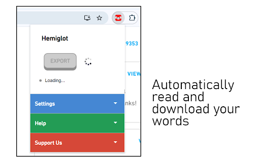 Hemiglot - Duolingo Vocabulary Downloader screenshot