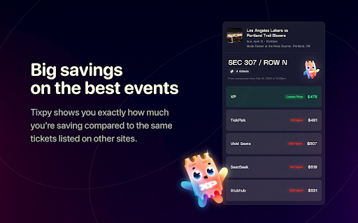 Tixpy - Compare All-in Ticket Prices screenshot