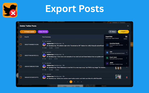 Delete X Tweets - Remove Twitter Posts screenshot