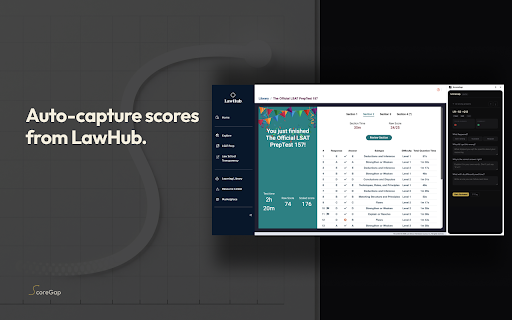 ScoreGap — LSAT Wrong Answer Journal screenshot