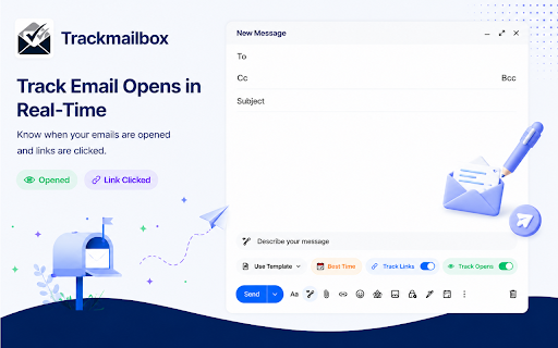 Free Unlimited Email Tracker for Gmail, No Signature | TrackMailBox screenshot