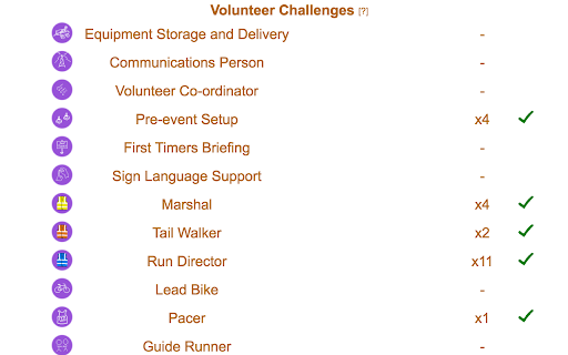 Running Challenges screenshot