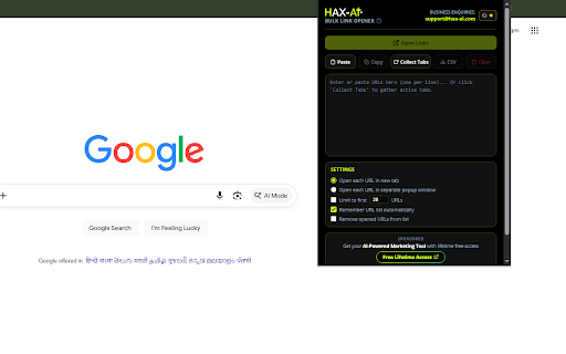 Multiple URL Opener - Bulk Opener by HAX-AI screenshot