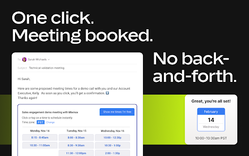 Mixmax: AI-Powered Sales Engagement, Email Tracking and Meeting Scheduling screenshot