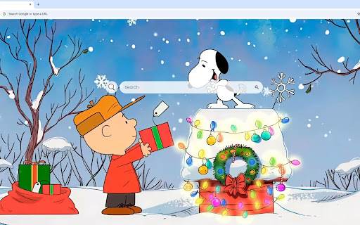 Snoopy Christmas Gift Charlie Brown Live Wallpaper screenshot