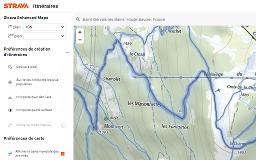 Strava Enhanced Maps screenshot