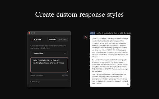 Klaude screenshot