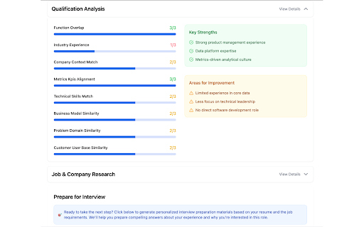 Tech Cover Letter Generator screenshot