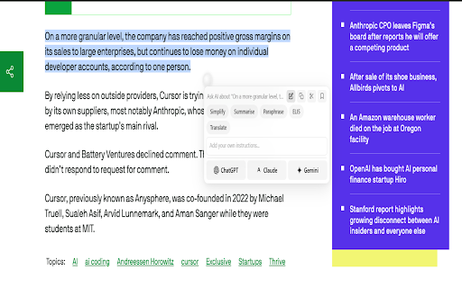 Promp - Ask AI from anywhere screenshot