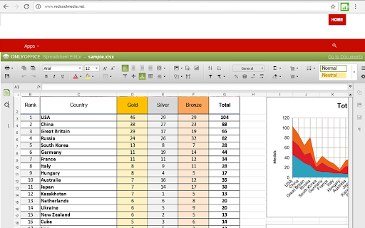 XlsWork XLS editor for spreadsheets screenshot