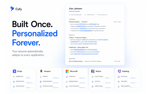 Cafy - Career Assistant screenshot