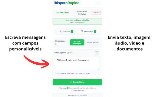 Envio em Massa WhatsApp | Disparo Rápido screenshot