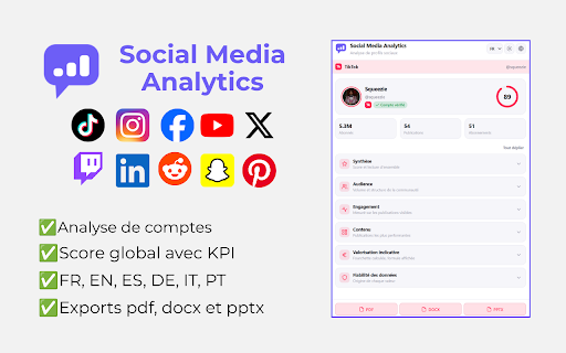Social Media Analytics screenshot
