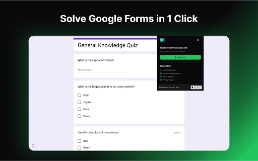Form Solver screenshot
