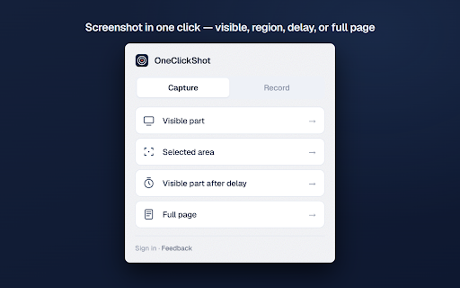 OneClickShot - Screenshot & Screen Recorder screenshot