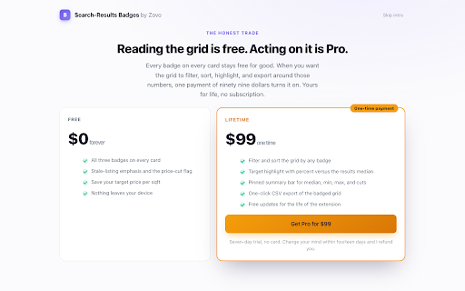 Search-Results Badges: $$/sqft, DOM, Price-Cut screenshot