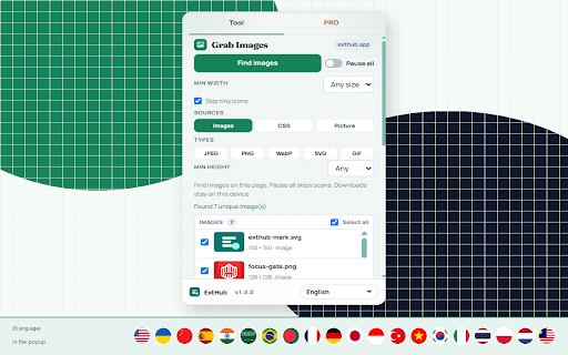 Grab Images screenshot