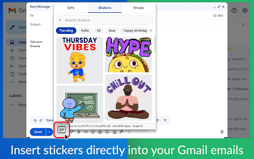 Email GIFs by cloudHQ screenshot